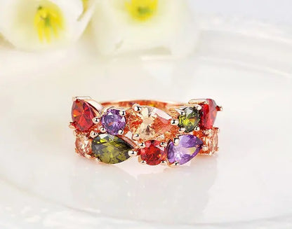 Exquisite Colored Zircon Rings