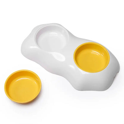 Egg-Shaped Pet Bowl - Cute Elevated Feeder