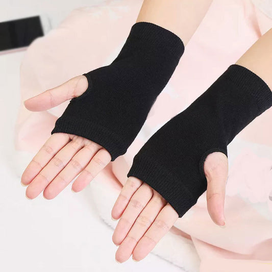Knit Fingerless Winter Gloves for Sports