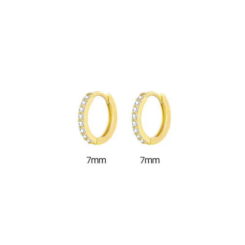 Zircon Gang Drill Earrings - Chic Style