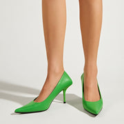 Elegant Stiletto High-Heeled Plain Shoes