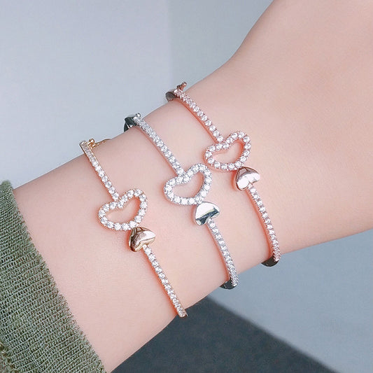 Heart-Shaped Couples Bracelets Set