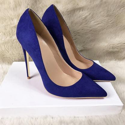 Chic Suede Stiletto Heels Shoes