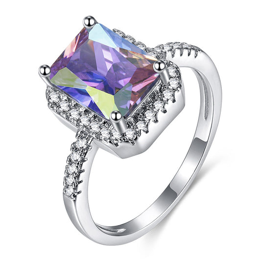 Diamond & Zircon Ring