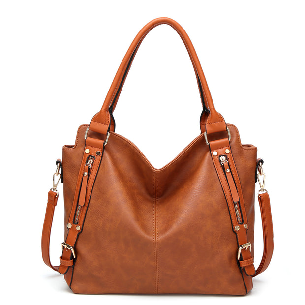 Vintage PU Tote Bag - Timeless Style