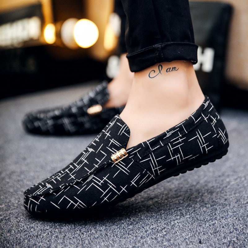 Black Casual Canvas Shoes