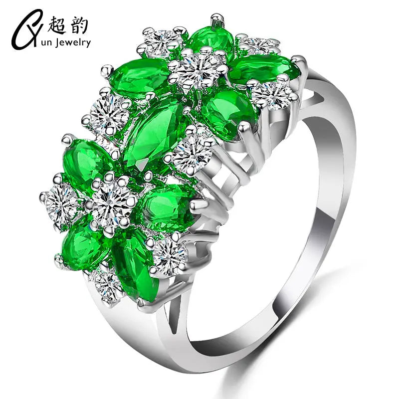 Floral Rings Chic Fashion Gift