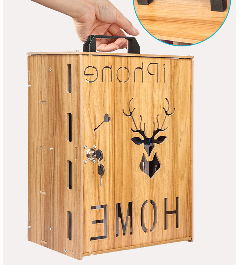 Mobile Phone Storage Box With Lock