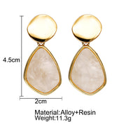 Creative Retro Simple Sequined Acrylic Earrings For Women