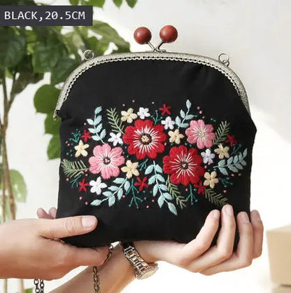 Embroidery Flowers Handbag