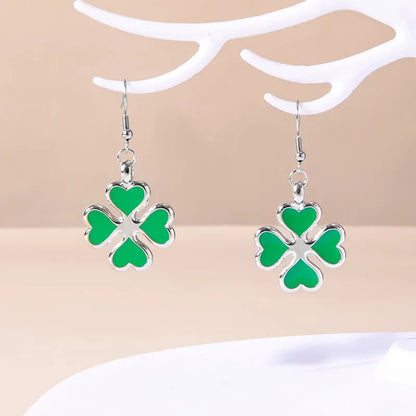 Lucky Clover Pendant Earrings 🍀