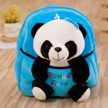 panda backpack, kids backpack, kids backpacks, cute backpacks, school bag, animal backpack, plush backpack, pink backpack