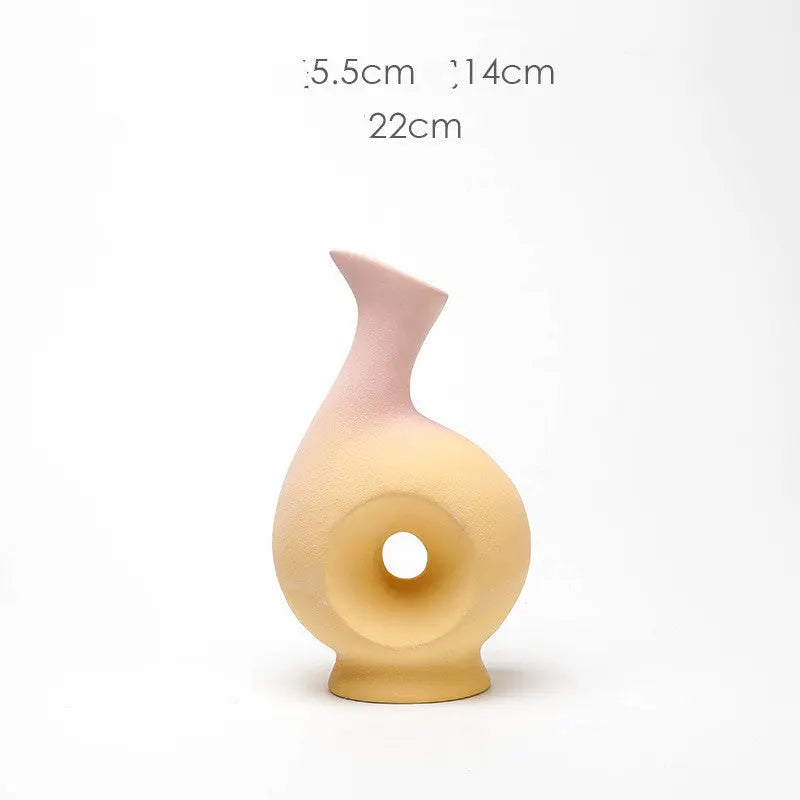 Vase en céramique élégant pour une décoration créative de salon