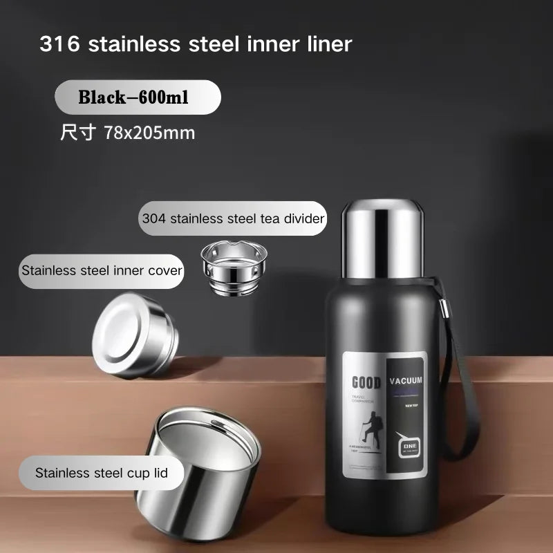 Cold Thermal, Insulated Water Bottle,  Travel Mug, Flask Pot, Stainless Steel Water Bottle