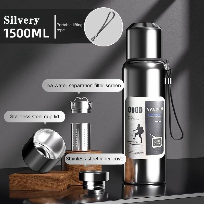 Cold Thermal, Insulated Water Bottle,  Travel Mug, Flask Pot, Stainless Steel Water Bottle