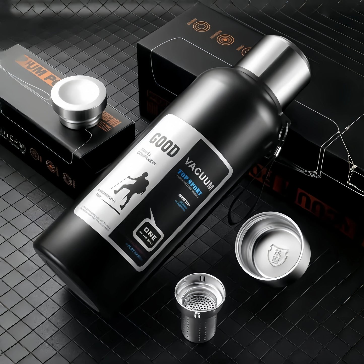 Cold Thermal, Insulated Water Bottle,  Travel Mug, Flask Pot, Stainless Steel Water Bottle