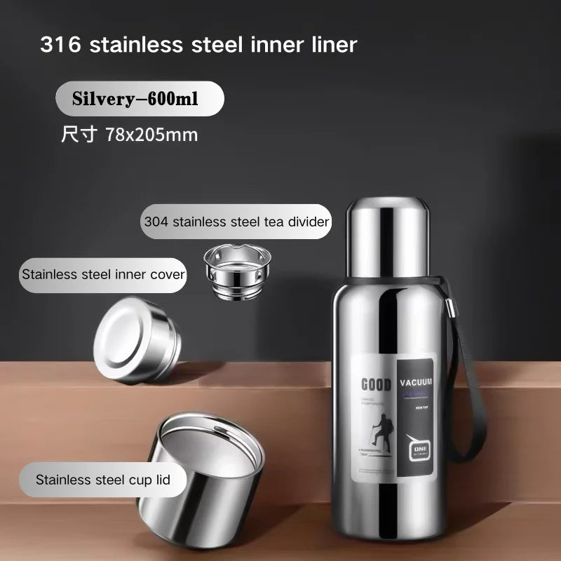 Cold Thermal, Insulated Water Bottle,  Travel Mug, Flask Pot, Stainless Steel Water Bottle