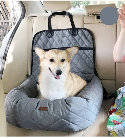 Foldable Pet Dog Carrier & Car Seat Pad