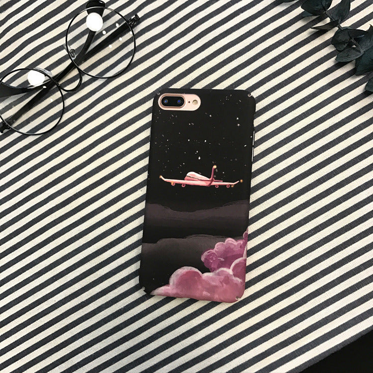 Pink Cloud Frosted Mobile Phone Case