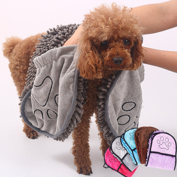 Super Absorbent Dog and Cat Bathrobe - Quick-Drying Microfiber Pet Towel