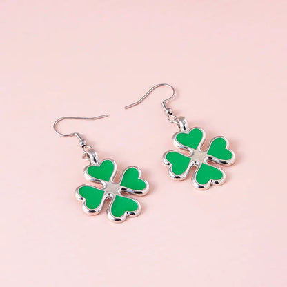 Lucky Clover Pendant Earrings 🍀