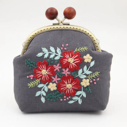 Embroidery Flowers Handbag