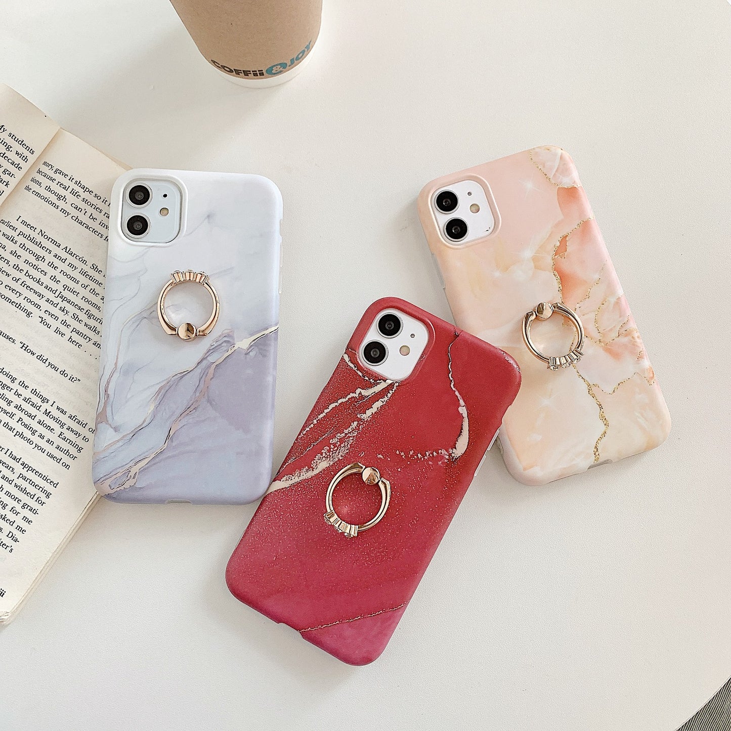 Elegant Marble Ring Phone Case