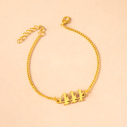 444 Stainless Steel Chain Bracelet for Women