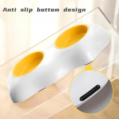 Egg-Shaped Pet Bowl - Cute Elevated Feeder