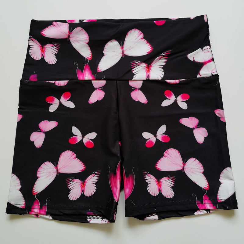 Butterfly High-Top-Yoga-Shorts – Fitness für Damen
