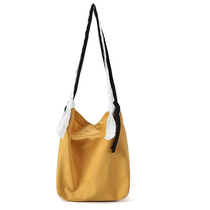 Double Strap Canvas Bag for Shopping & Travel