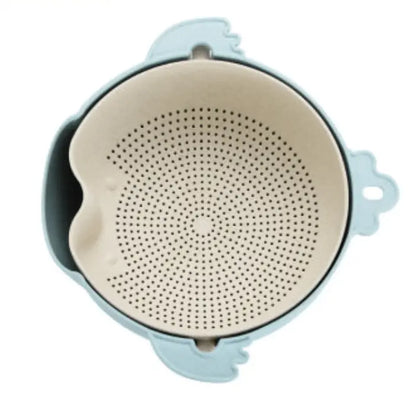 Kitchen double-layer drain basket