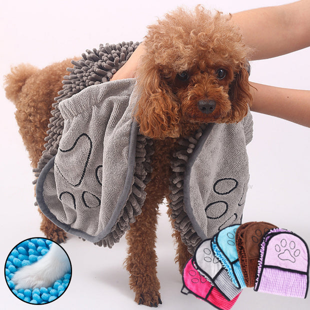 Dog and Cat Bathrobe - Quick-Drying Microfiber Pet Towel