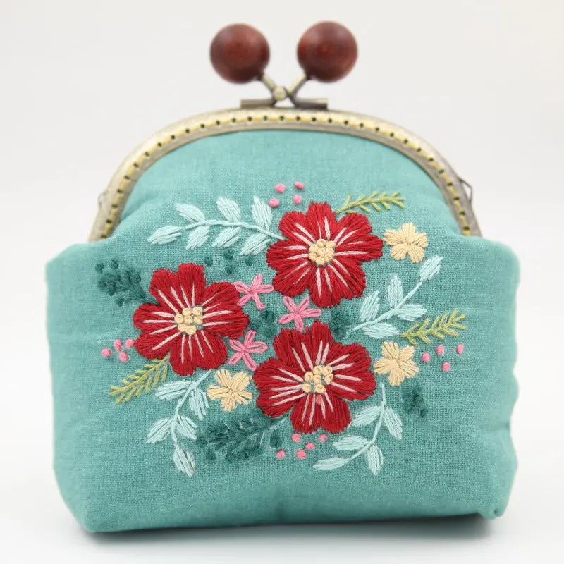 Embroidery Flowers Handbag