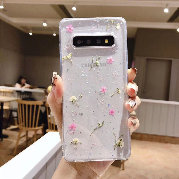 Artistic Floral Epoxy Phone Case