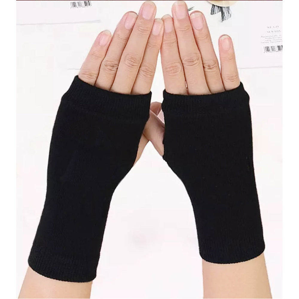 Gants d'hiver tricotés sans doigts pour le sport