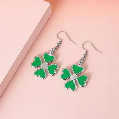 Lucky Clover Pendant Earrings 🍀