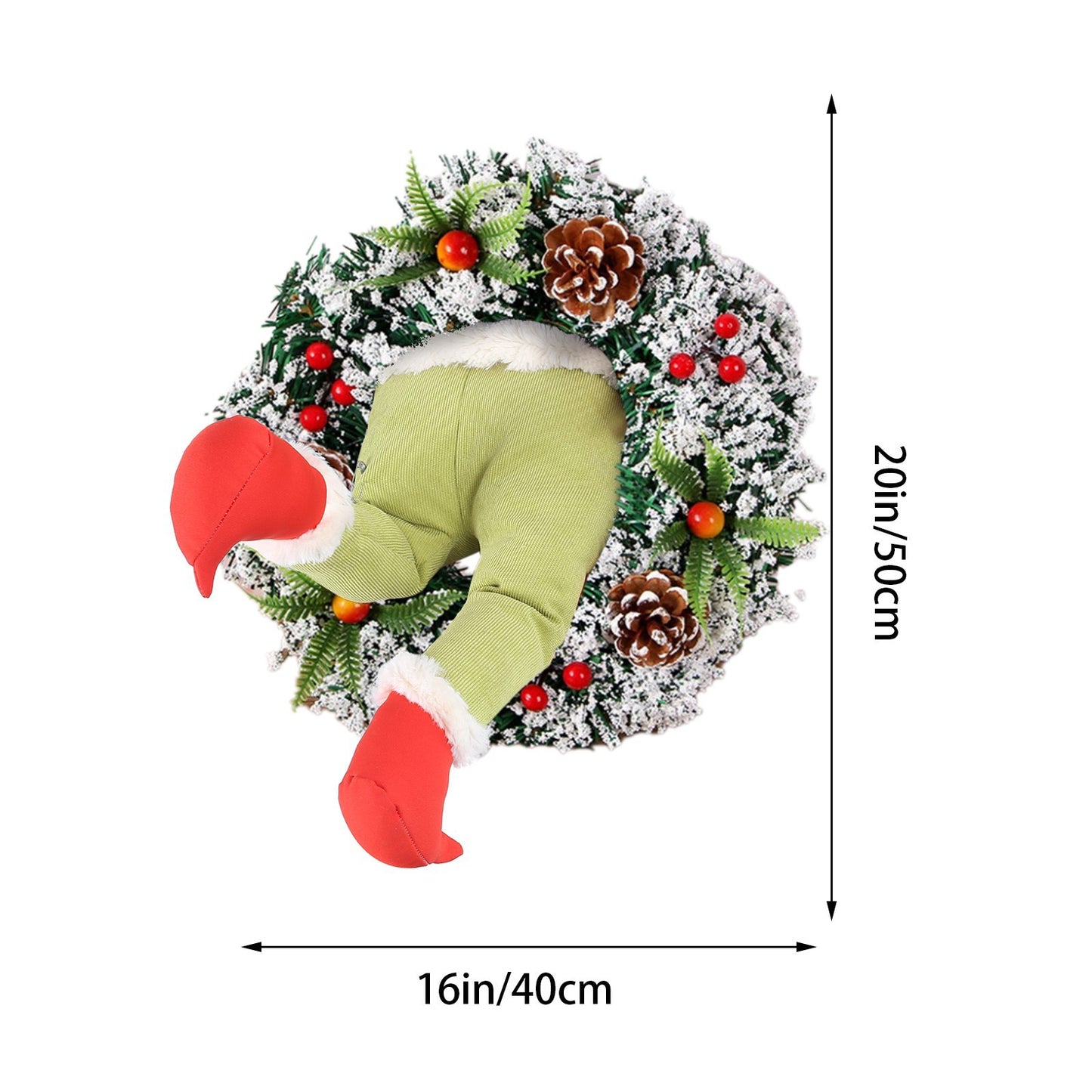 Festive Christmas Thief Wreath Set