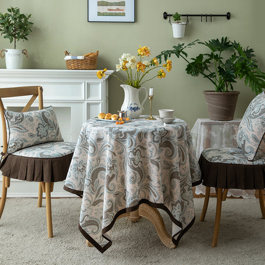 Nappe de table à manger en tissu vintage en coton à la mode pour la maison