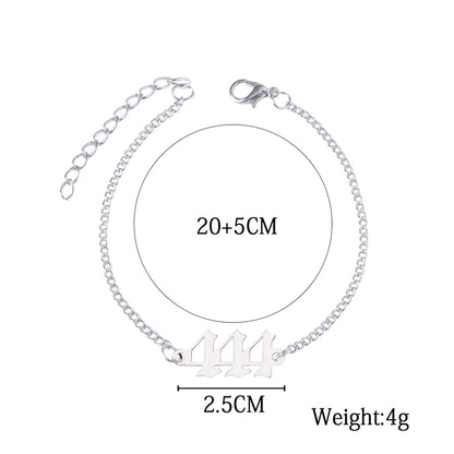 Bracelet chaîne en acier inoxydable 444 pour femme