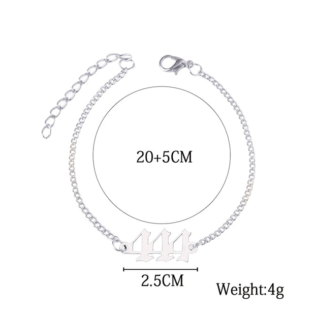Elegant 444 Stainless Steel Chain Bracelet for Women