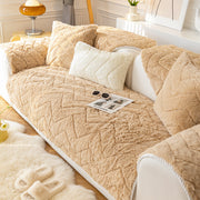 Winter Plush Sofa Cover - Cozy Elegance