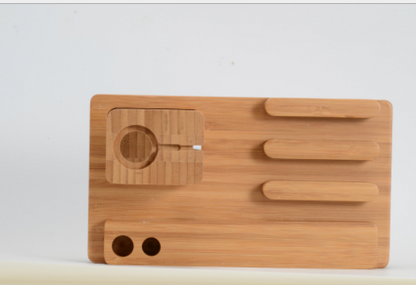 Multi-Function Wood Charging Stand