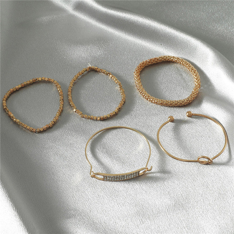 Ensemble de bracelets à chaîne vintage 5 pièces