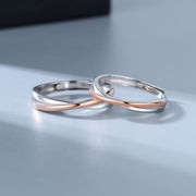 925 Silver Twin Knot Couple Rings - Men & Women
