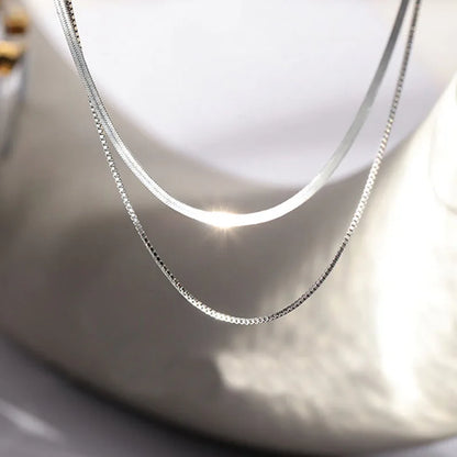 necklace chain, box chain, box chain necklace, necklace silver, 925 silver necklace, snake necklace, silver box chain, silver necklace chain, chain silver, snake chain, double chain necklace, 925 necklace, silver snake chain, 925 chain
