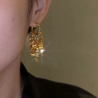 Women Wheat Tassel Earrings Design Fashion