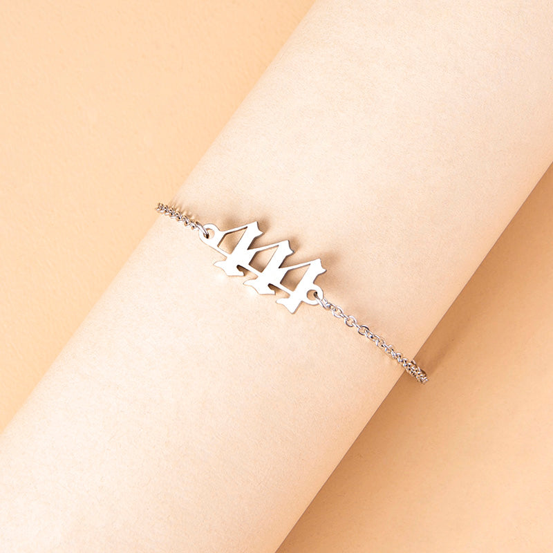 Bracelet chaîne en acier inoxydable 444 pour femme