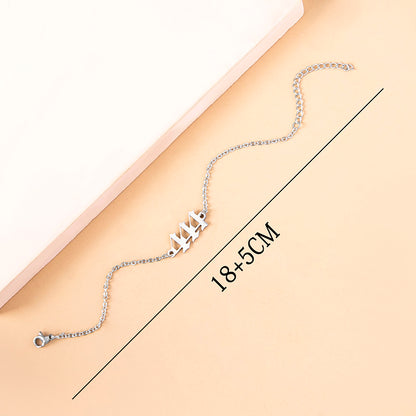 444 Stainless Steel Chain Bracelet for Women