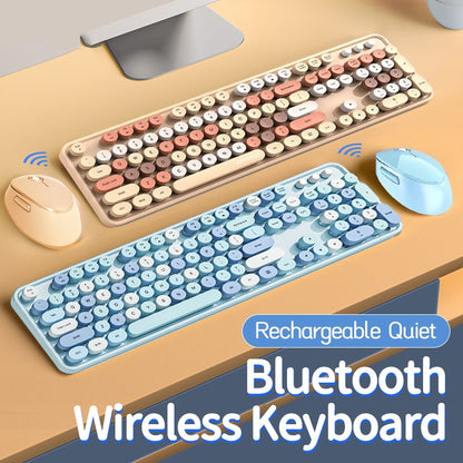 Cute 2.4G Wireless Keyboard Mouse Set